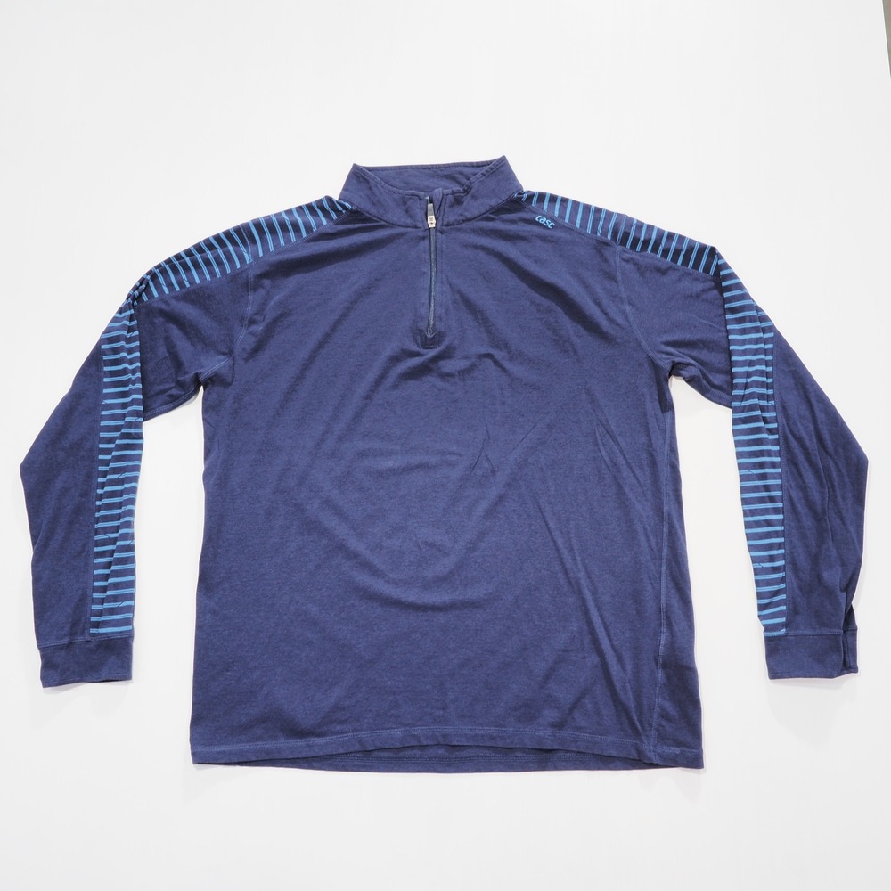 Tasc Performance Pullover Mens Extra Large Blue Quarter Zip Popover MOSOtech